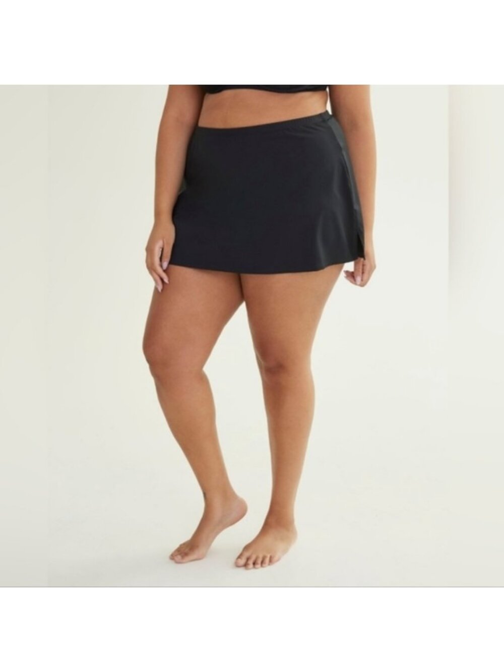Penningtons Swim Skirt Bikini Bottoms Black Brief Swimsuit Plus Size 6X